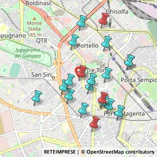 Mappa Via Monte Cervino, 20149 Milano MI, Italia (0.985)
