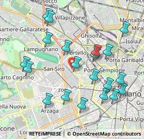Mappa Via Monte Cervino, 20149 Milano MI, Italia (2.133)