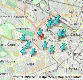 Mappa Via Monte Cervino, 20149 Milano MI, Italia (1.645)