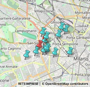 Mappa Via Monte Cervino, 20149 Milano MI, Italia (1.18214)