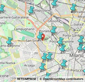 Mappa Via Monte Cervino, 20149 Milano MI, Italia (2.86611)