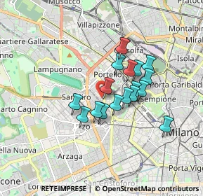 Mappa Via Monte Cervino, 20149 Milano MI, Italia (1.27412)