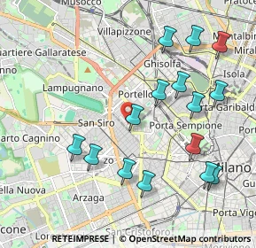 Mappa Via Monte Cervino, 20149 Milano MI, Italia (2.166)