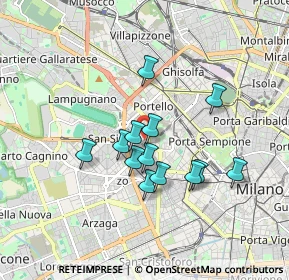 Mappa Via Monte Cervino, 20149 Milano MI, Italia (1.40769)