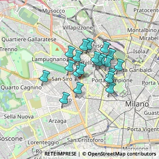 Mappa Via Monte Cervino, 20149 Milano MI, Italia (1.2805)