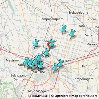 Mappa Via Camillo Benso Conte di Cavour, 35011 Campodarsego PD, Italia (7.77158)