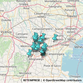 Mappa Via Camillo Benso Conte di Cavour, 35011 Campodarsego PD, Italia (8.8585)