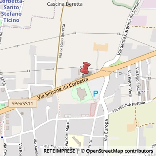 Mappa Via Simone da Corbetta, 16, 20011 Corbetta, Milano (Lombardia)