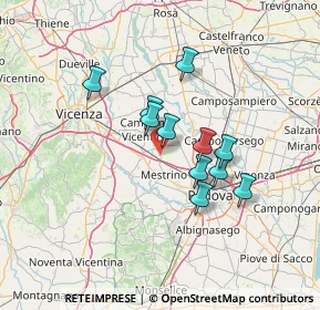 Mappa Via Monte Sabotino, 35035 Mestrino PD, Italia (10.57909)