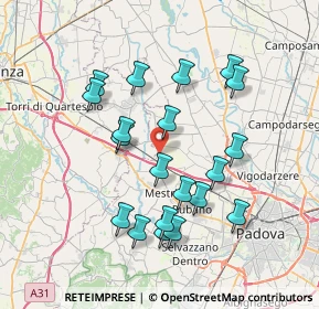 Mappa Via Monte Sabotino, 35035 Mestrino PD, Italia (7.0625)
