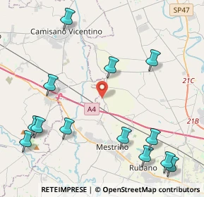 Mappa Via Monte Sabotino, 35035 Mestrino PD, Italia (5.40846)