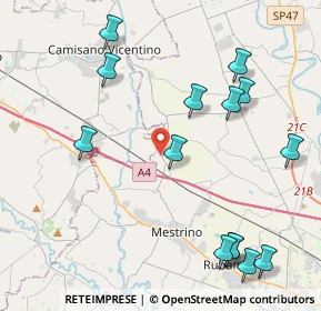 Mappa Via Monte Sabotino, 35035 Mestrino PD, Italia (4.98286)