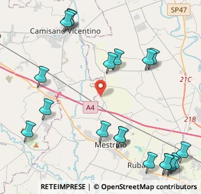 Mappa Via Monte Sabotino, 35035 Mestrino PD, Italia (5.50632)