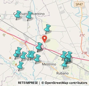 Mappa Via Monte Sabotino, 35035 Mestrino PD, Italia (4.58176)