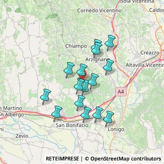 Mappa 37030 Roncà VR, Italia (6.11333)