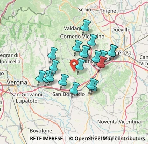 Mappa 37030 Roncà VR, Italia (10.6695)