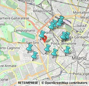 Mappa V.le Berengario, 20149 Milano MI, Italia (1.55071)