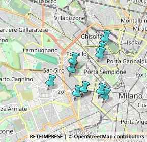 Mappa V.le Berengario, 20149 Milano MI, Italia (1.44455)