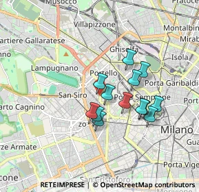 Mappa V.le Berengario, 20149 Milano MI, Italia (1.37846)