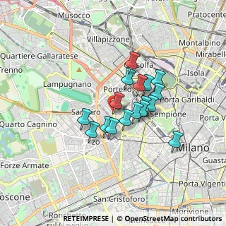 Mappa V.le Berengario, 20149 Milano MI, Italia (1.23529)