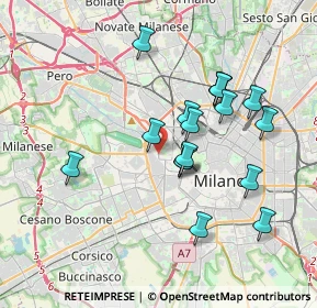 Mappa V.le Berengario, 20149 Milano MI, Italia (3.36706)