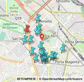 Mappa V.le Berengario, 20149 Milano MI, Italia (0.8145)