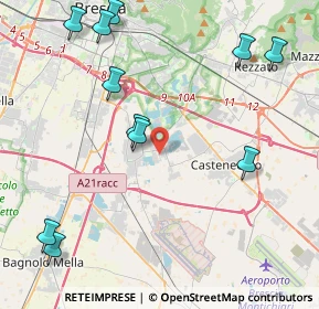 Mappa Via Garza, 25010 Borgosatollo BS, Italia (5.22)