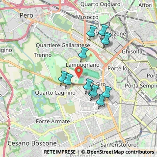 Mappa Via Privata dei Piccolomini, 20151 Milano MI, Italia (1.60917)