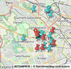 Mappa Via Privata dei Piccolomini, 20151 Milano MI, Italia (1.666)