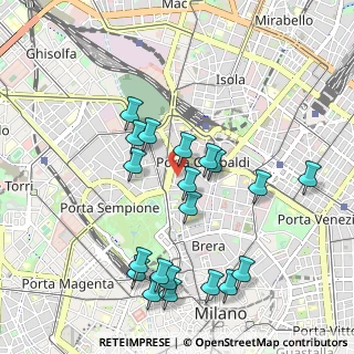 Mappa Via Pinamonte da Vimercate, 20121 Milano MI, Italia (1.033)