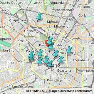 Mappa Via Pinamonte da Vimercate, 20121 Milano MI, Italia (1.55071)