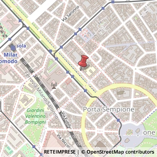 Mappa Corso Sempione, 28, 20154 Milano, Milano (Lombardia)