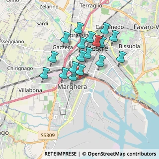 Mappa Via Giorgio Rizzardi, 30175 Venezia VE, Italia (1.49444)