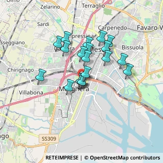 Mappa Via Giorgio Rizzardi, 30175 Venezia VE, Italia (1.3615)