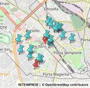 Mappa Viale Severino Boezio, 20100 Milano MI, Italia (0.736)
