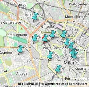 Mappa Viale Severino Boezio, 20100 Milano MI, Italia (1.81833)