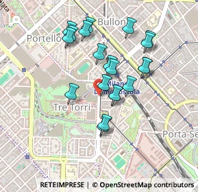 Mappa Viale Severino Boezio, 20100 Milano MI, Italia (0.3975)