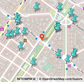 Mappa Via Plinio P.le Bacone, 20129 Milano MI, Italia (0.162)