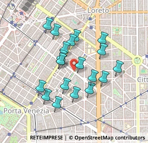 Mappa Via Plinio P.le Bacone, 20129 Milano MI, Italia (0.38)