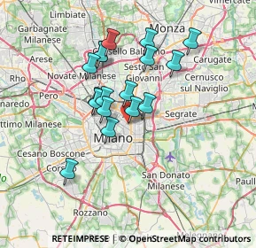 Mappa Via Giovanni Battista Morgagni, 20129 Milano MI, Italia (5.78882)
