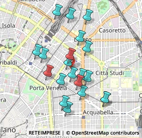 Mappa Via Plinio P.le Bacone, 20129 Milano MI, Italia (0.836)