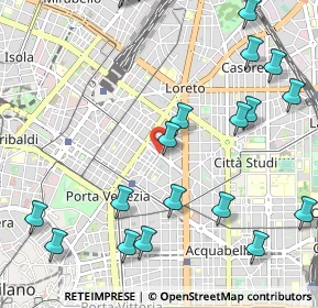 Mappa Via Plinio Caio Secondo, 20129 Milano MI, Italia (1.3755)