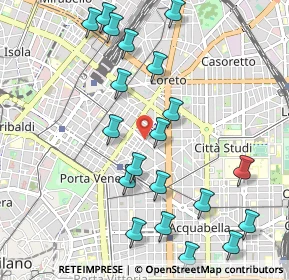 Mappa Via Giovanni Battista Morgagni, 20129 Milano MI, Italia (1.1545)