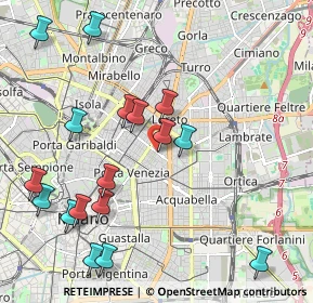 Mappa Via Plinio P.le Bacone, 20129 Milano MI, Italia (2.34882)