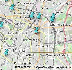 Mappa Via Giovanni Battista Morgagni, 20129 Milano MI, Italia (2.76364)