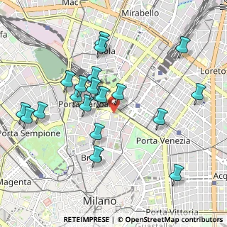 Mappa Piazzale Principessa Clotilde, 20121 Milano MI, Italia (0.9935)