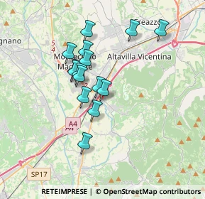 Mappa Via Alcide De Gasperi, 36040 Brendola VI, Italia (2.91)