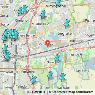 Mappa Angolo via Trento, 20090 Segrate MI, Italia (3.37)