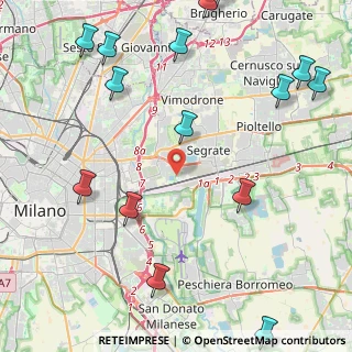 Mappa Angolo via Trento, 20090 Segrate MI, Italia (6.20813)