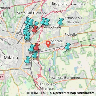 Mappa Angolo via Trento, 20090 Segrate MI, Italia (4.009)